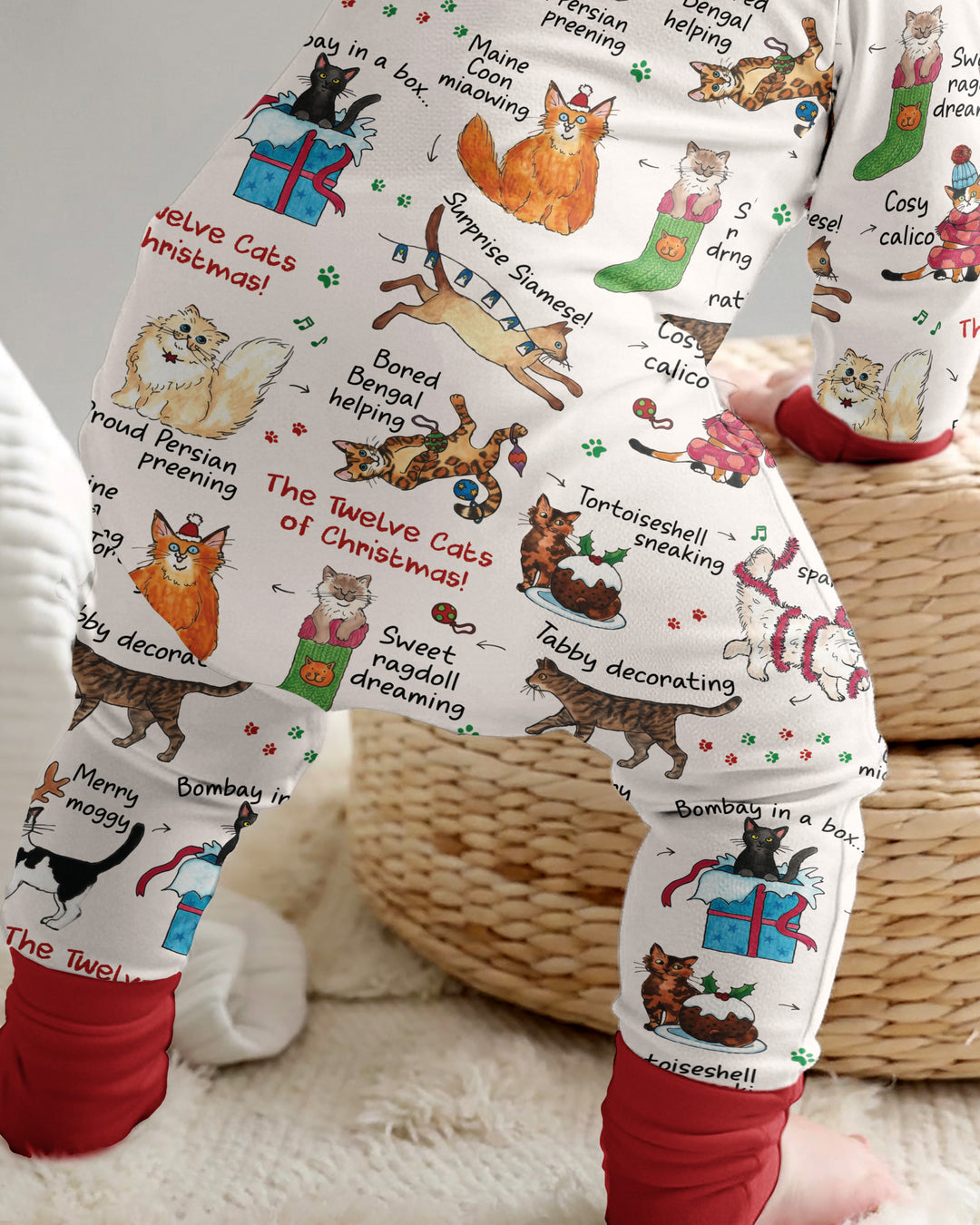 The 12 Cats of Christmas Bamboo Convertible Zippy