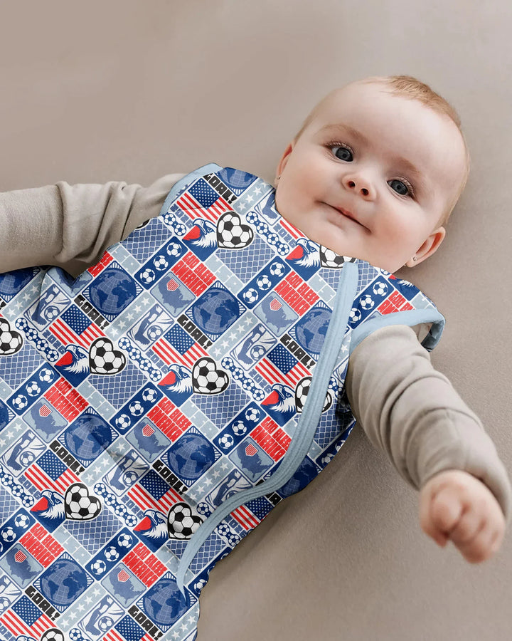 World Soccer God Bless America Bamboo Sleep Bag