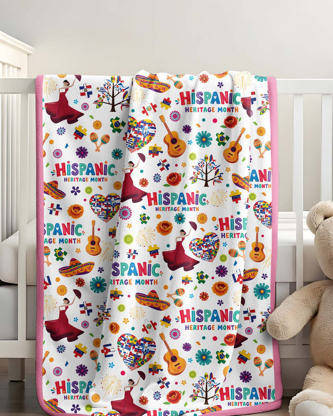 Fiesta Hispanic Heritage Month Bamboo Blanket