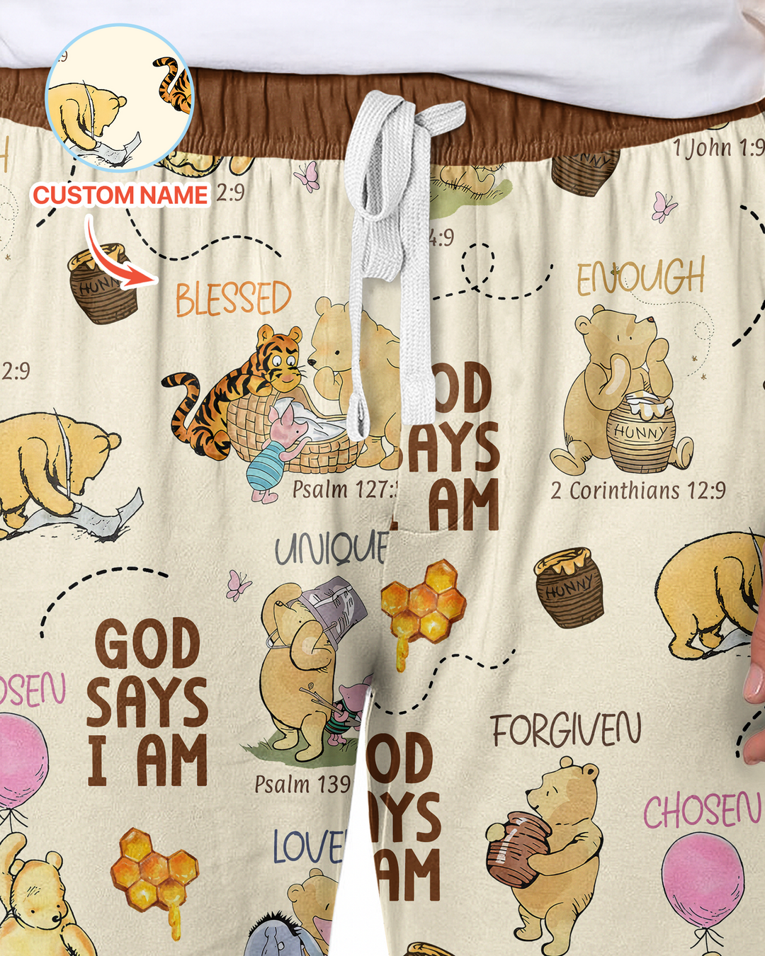 God Says I Am – Little Blessings Bamboo Men's Pajama Set