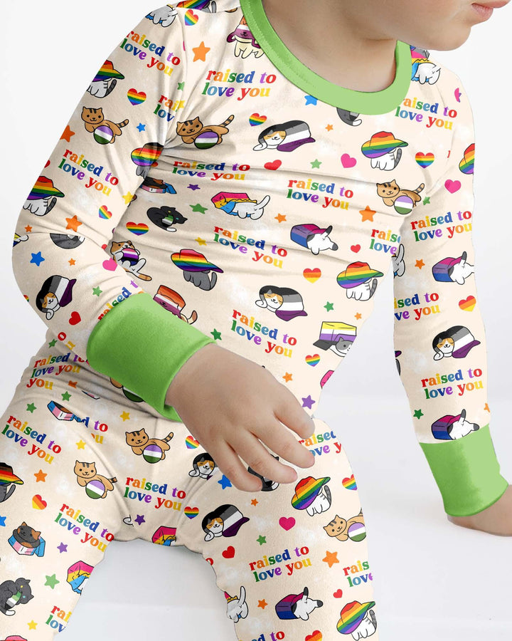 Rainbow Paws Family Matching Bamboo Two Piece Long Sleeve Pajama Set