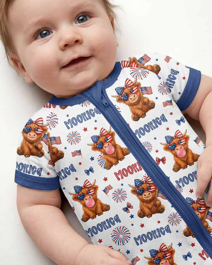 Moo-Rica Cowgirl Bamboo Shorty Zippy