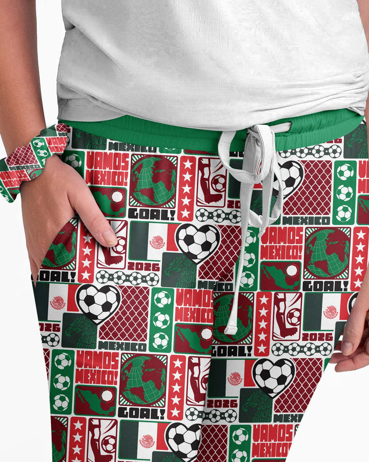 World Soccer Vamos Mexico Bamboo Women Pajama Set