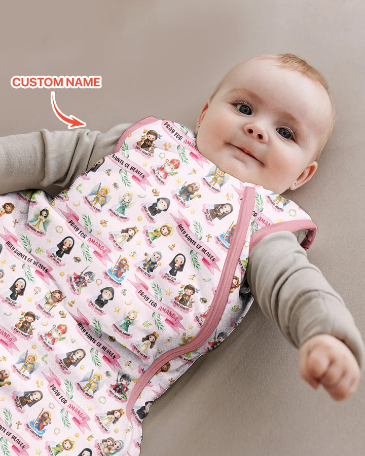 Holy Saints of Heaven Custom Name Bamboo Sleep Bag