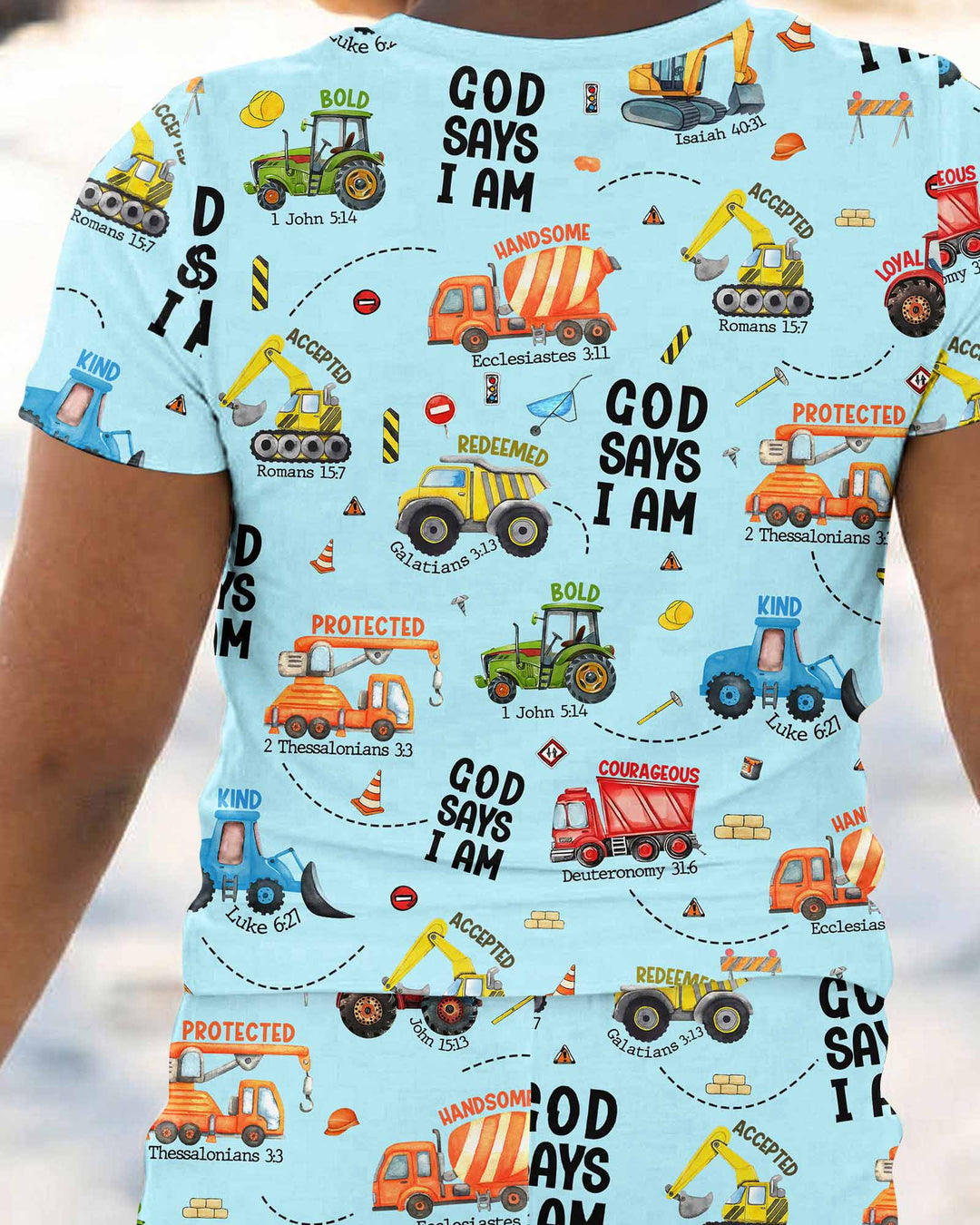 God Says I Am Bamboo Two Piece Short Sleeve Pyjamas Set
