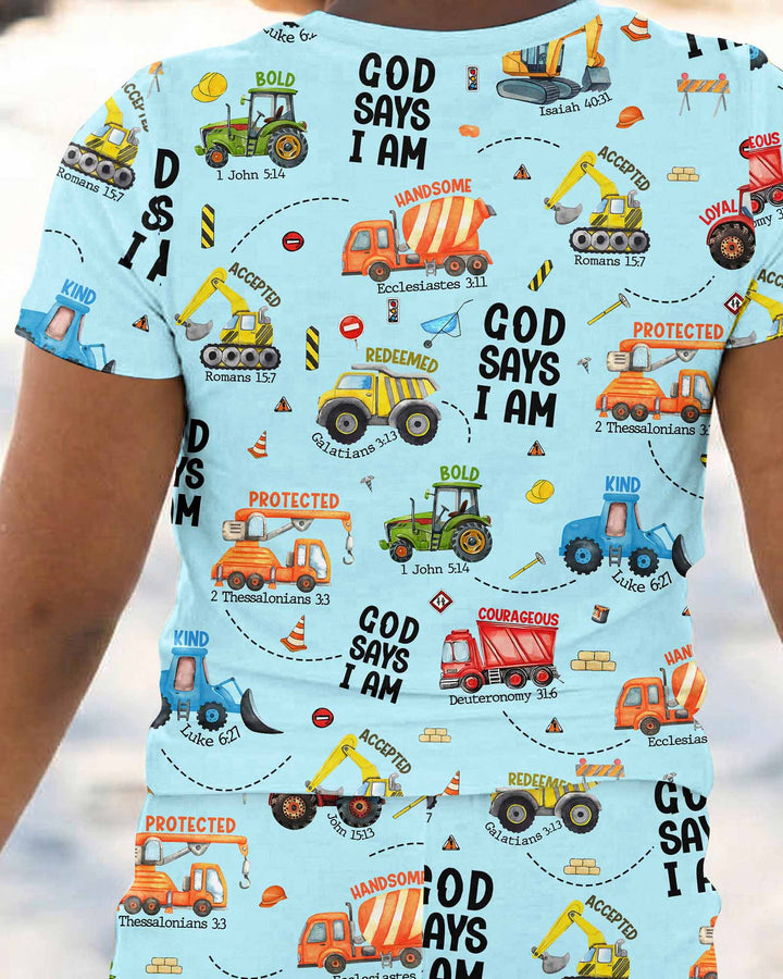 God Says I Am Bamboo Two Piece Short Sleeve Pyjamas Set
