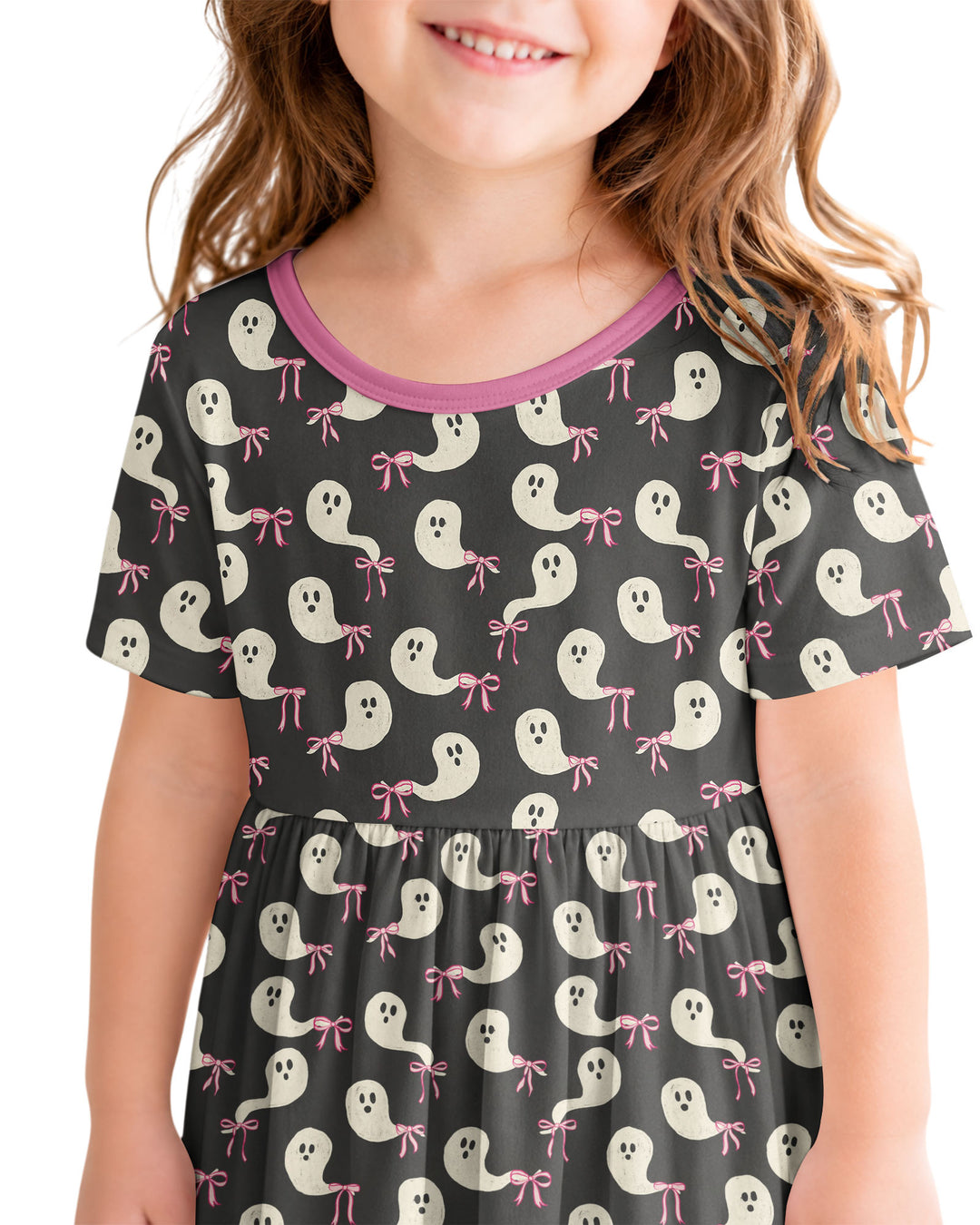 Little Ghosts Bamboo Twirl Dress