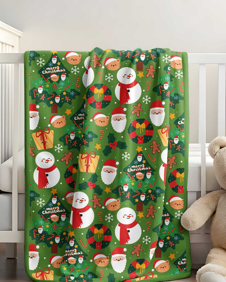 Snowmen Funny Bamboo Blanket
