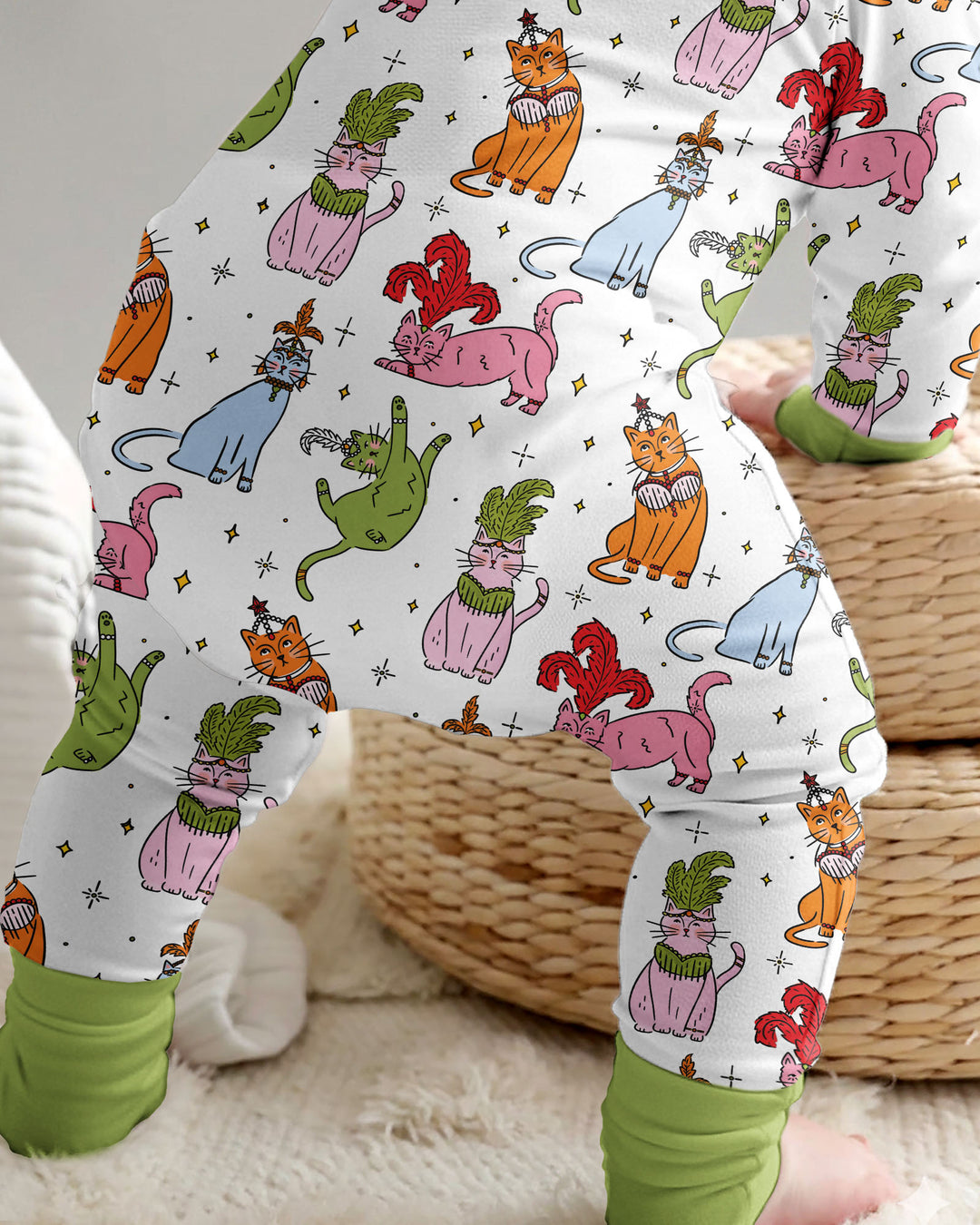 Whimsical Cats Bamboo Convertible Zippy