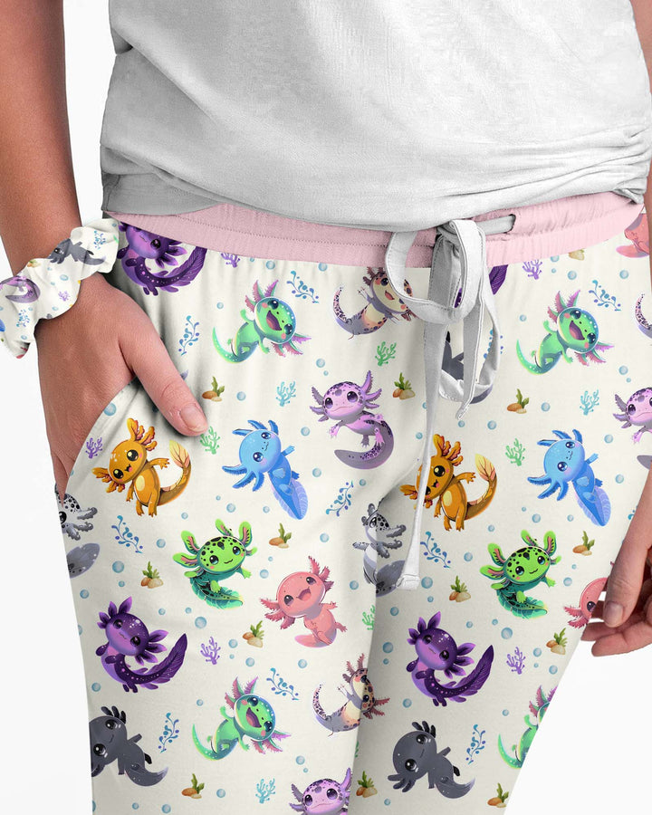 I Love You Axolotl Bamboo Women Pajama Set