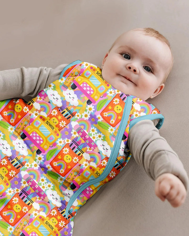 Retro Happy Classroom Bamboo Sleep Bag