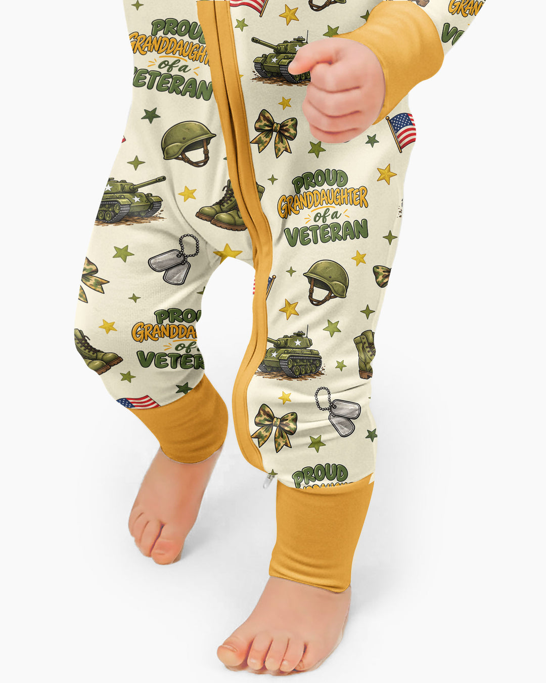 Proud Grandchild Of A Veteran Bamboo Convertible Zippy