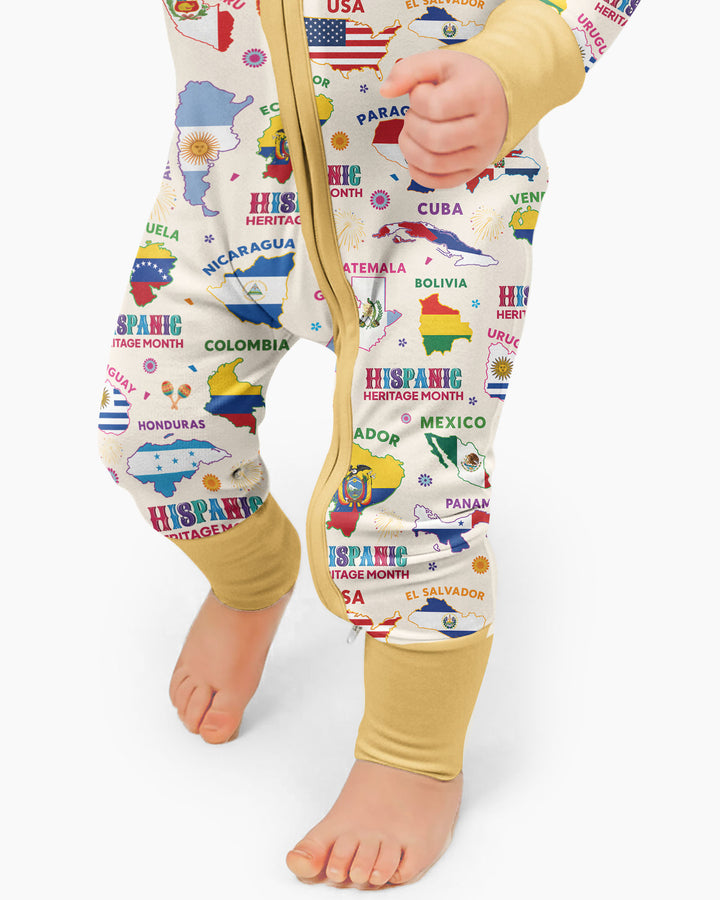Hispanic Heritage Month Country Flags Bamboo Convertible Zippy