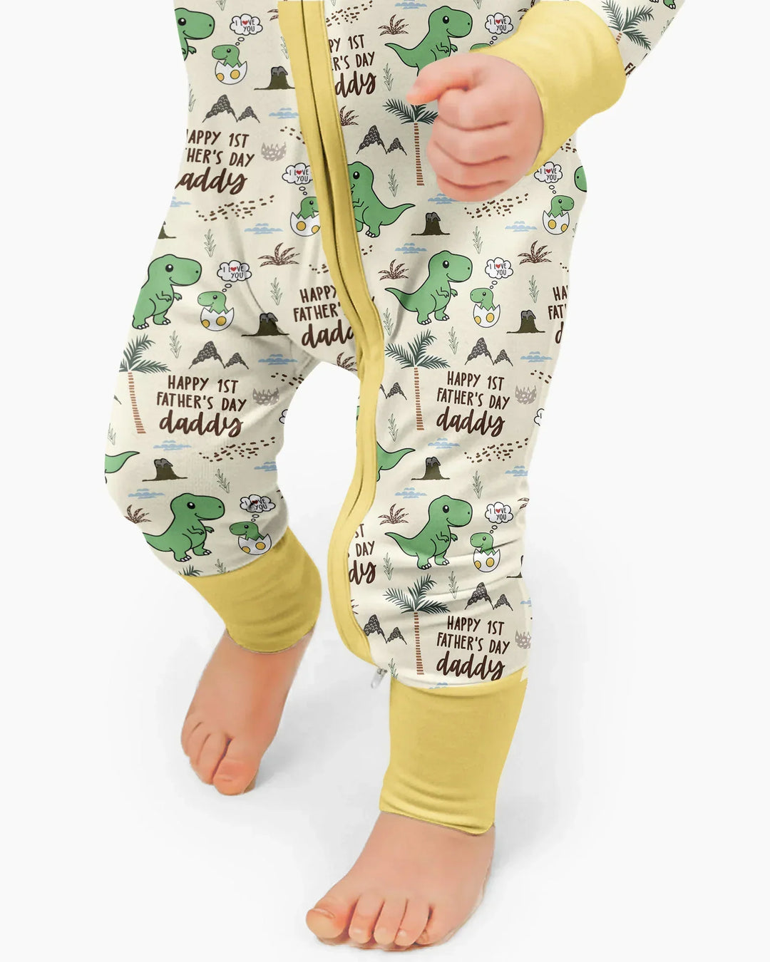 First Father's Day Daddysaurus Bamboo Convertible Zippy