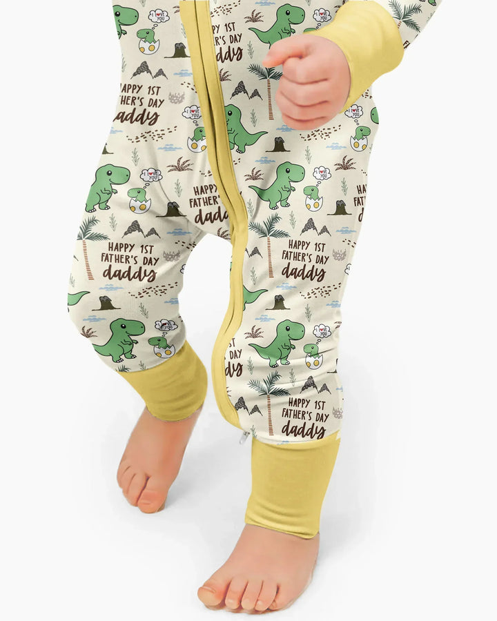 First Father's Day Daddysaurus Bamboo Convertible Zippy