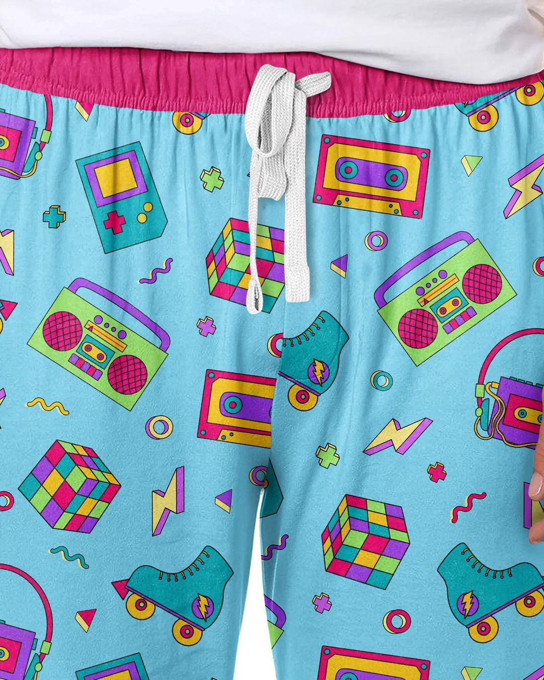 80s Retro Neon Bamboo Men's Pajama Set