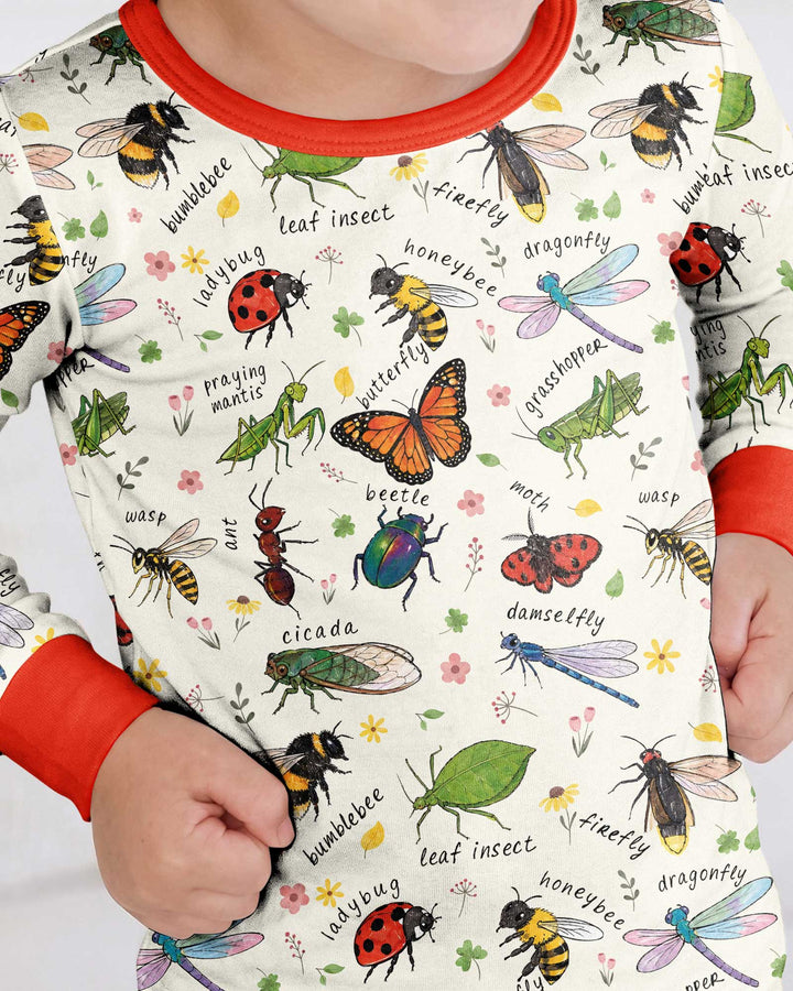 Bug Learning Bamboo Two Piece Long Sleeve Pajama Set