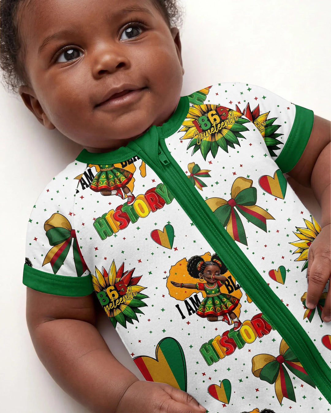 Juneteenth Girl I Am Black History Bamboo Shorty Zippy