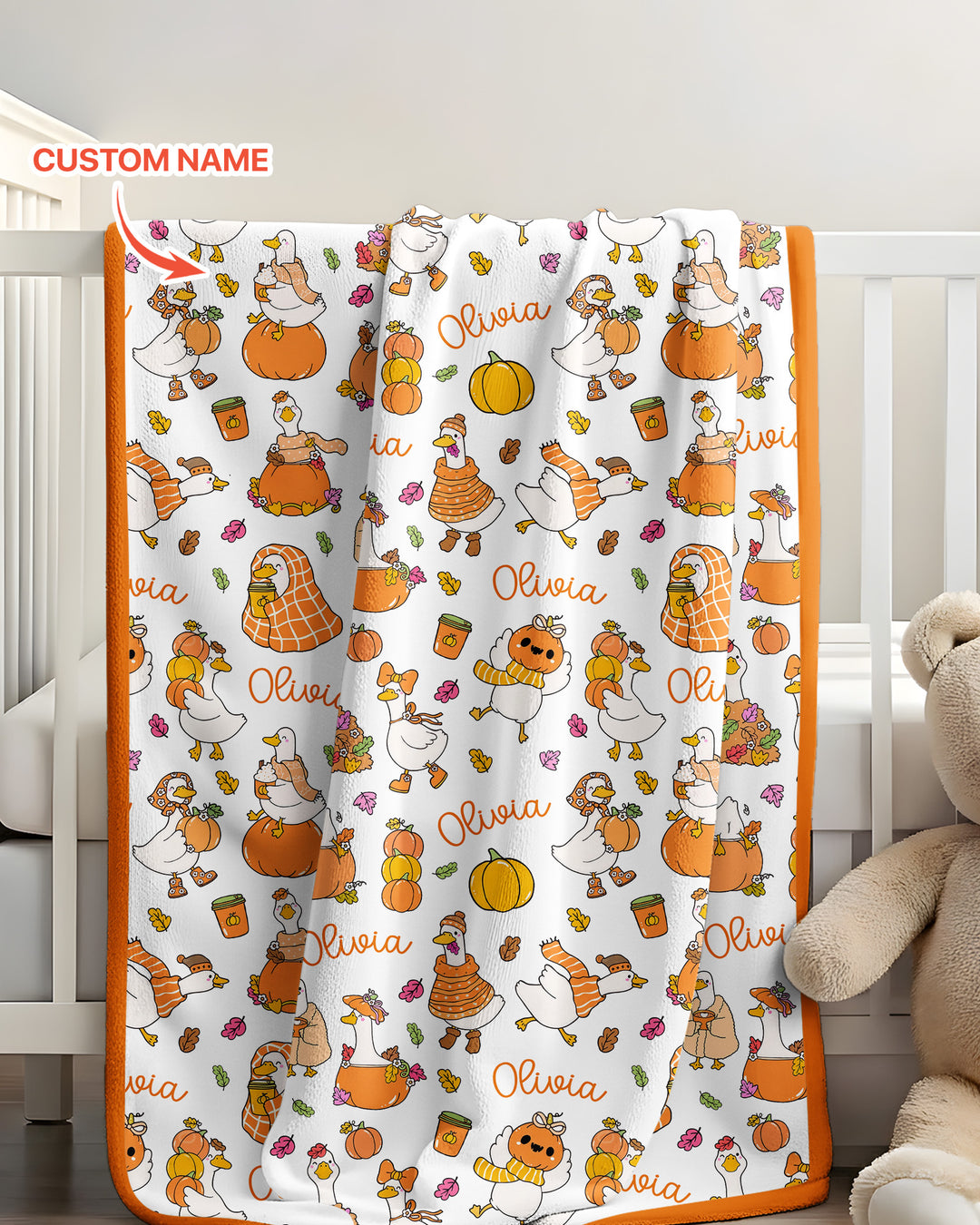 Fall Silly Goose Bamboo Blanket