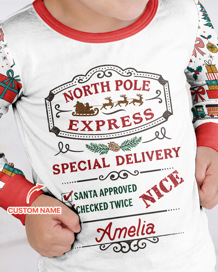Santa’s Special Delivery Bamboo Two Piece Long Sleeve Pajama Set