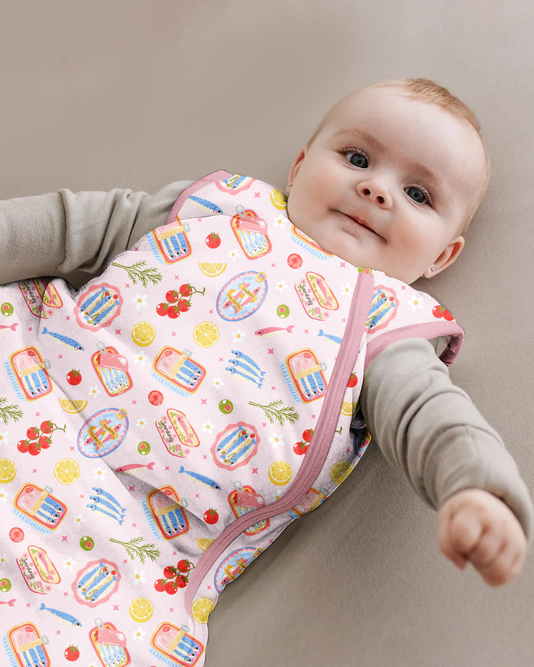 Preppy Sardines Bamboo Sleep Bag