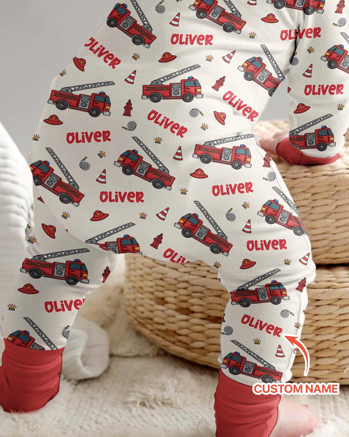Custom Name Future Firefighters Bamboo Convertible Zippy