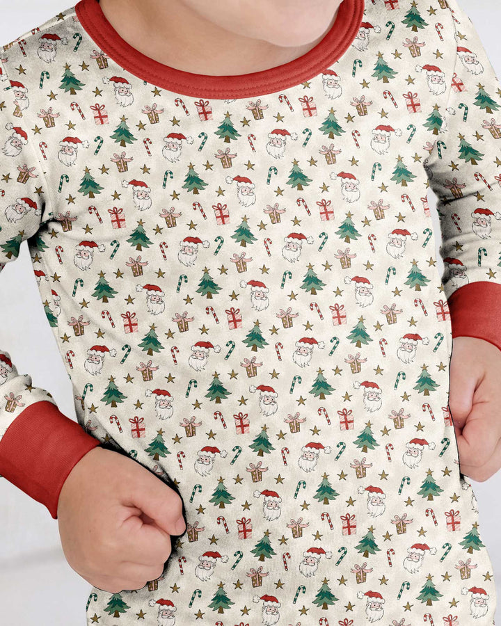 Template Bamboo Two Piece Long Sleeve Pyjamas Set