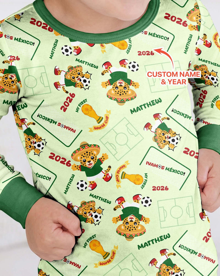 My First World Cup Bamboo Two Piece Long Sleeve Pajama Set