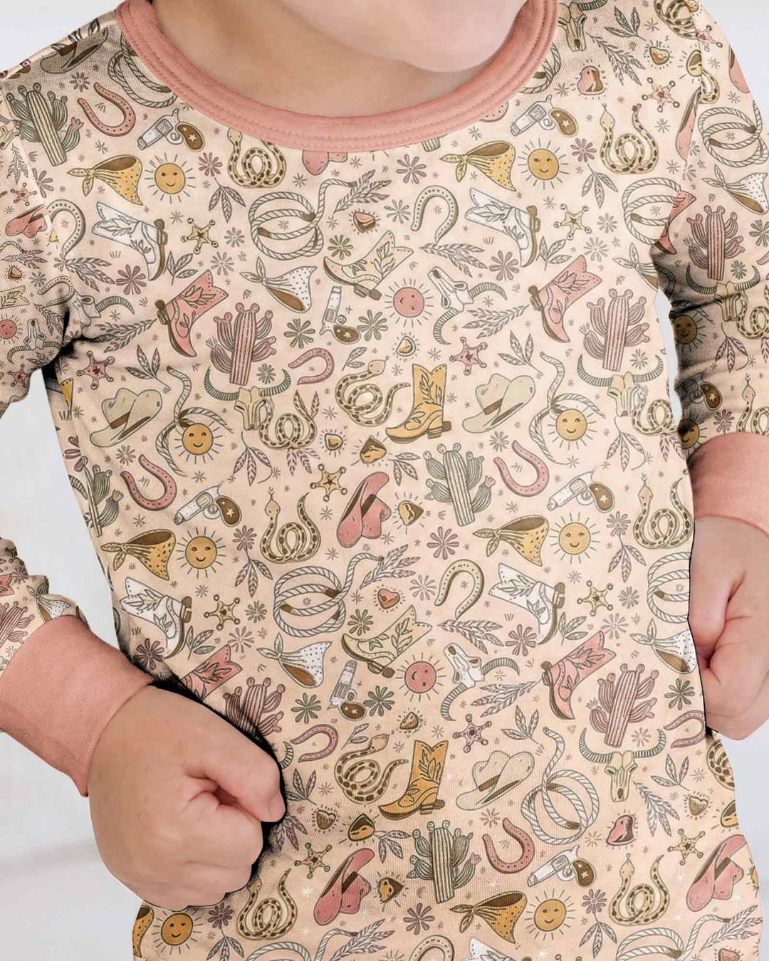 Template Bamboo Two Piece Long Sleeve Pyjamas Set