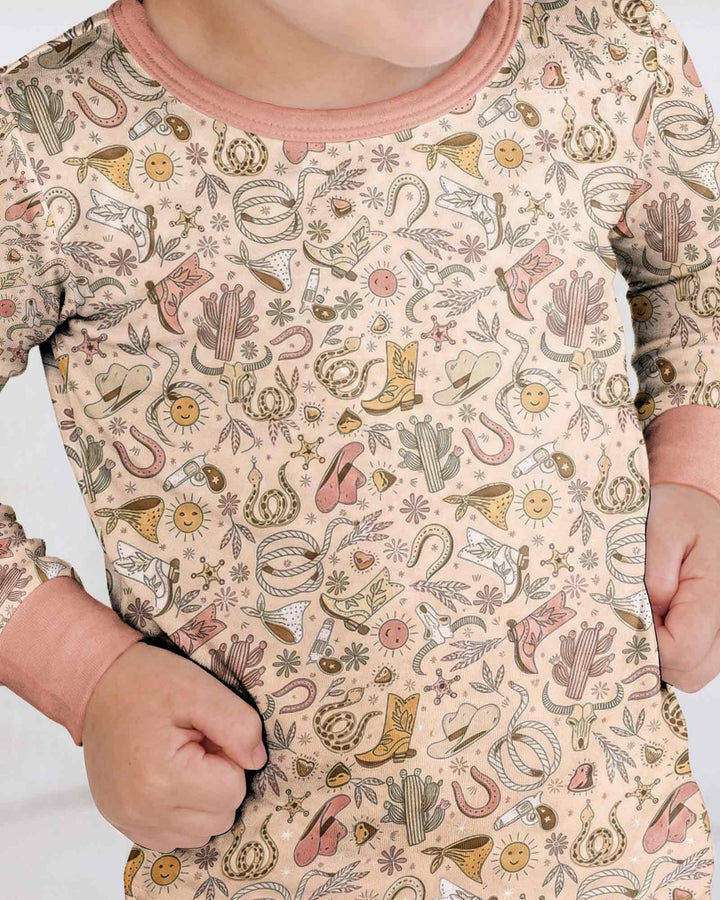 Template Bamboo Two Piece Long Sleeve Pyjamas Set