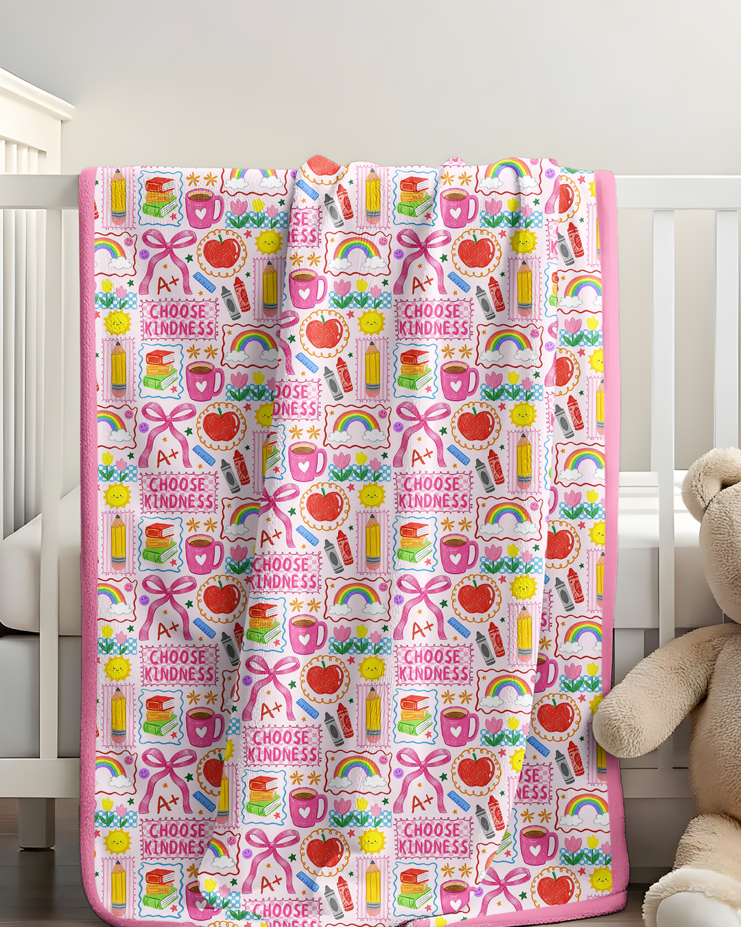 Kindness School Girl Bamboo Blanket