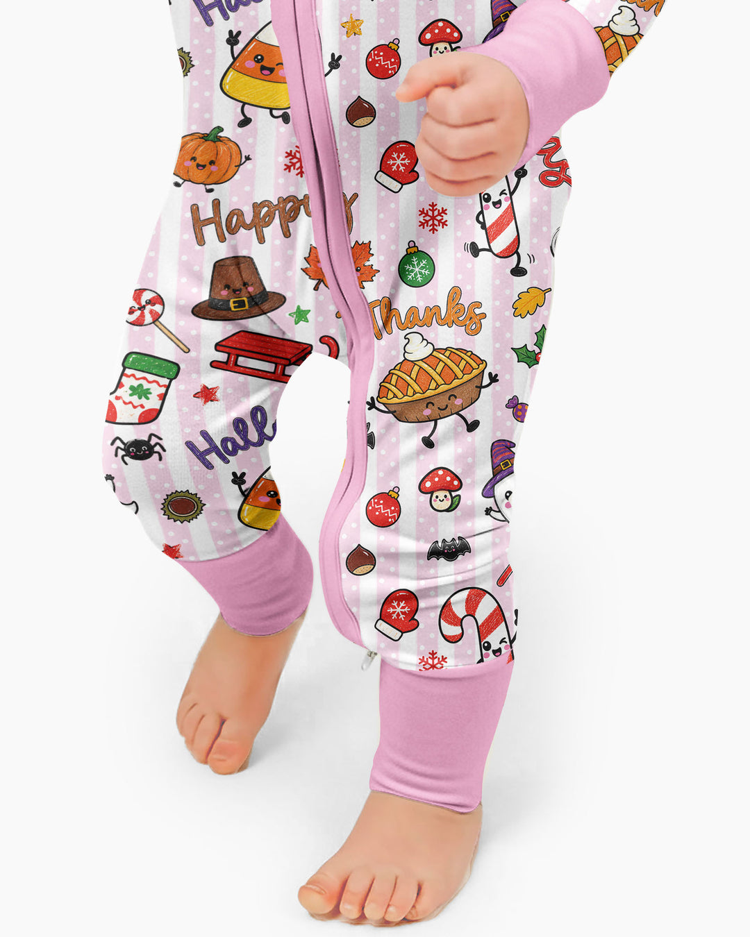 Happy Hallothanksmas Bamboo Convertible Zippy
