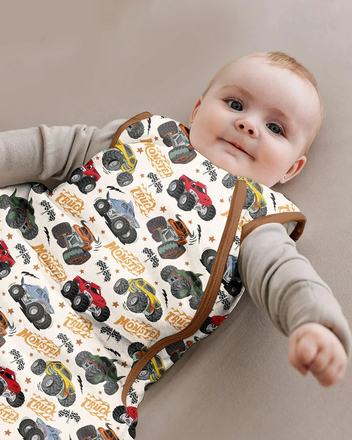 Vroom Vroom Monster Truck Bamboo Sleep Bag