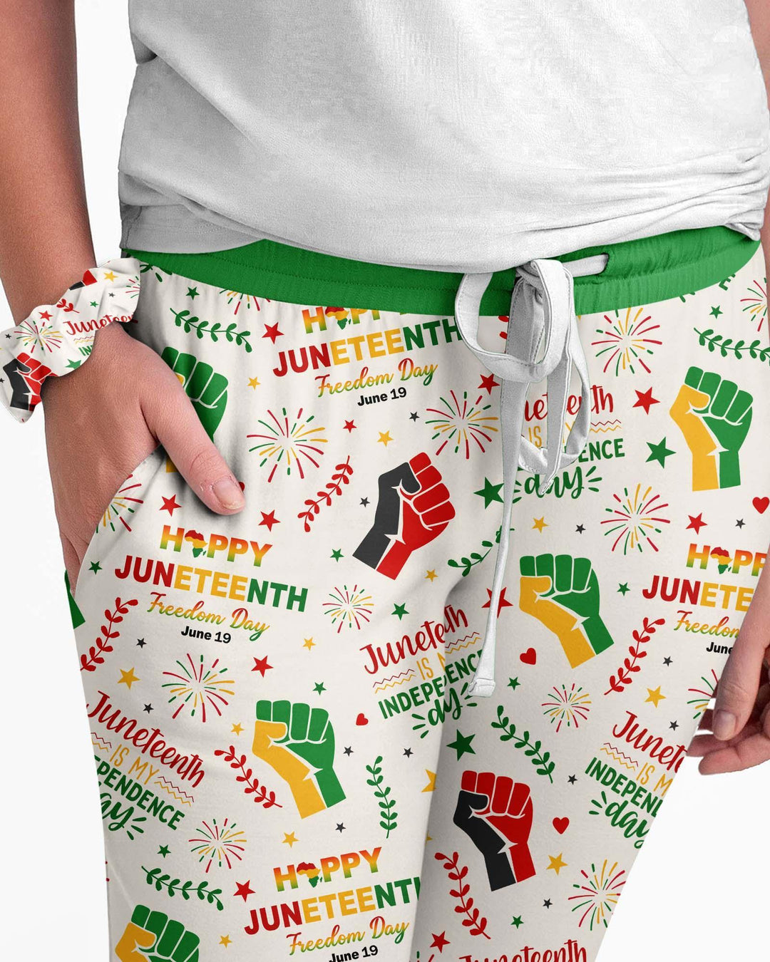 Happy Juneteenth Freedom Day Bamboo Women Pajama Set
