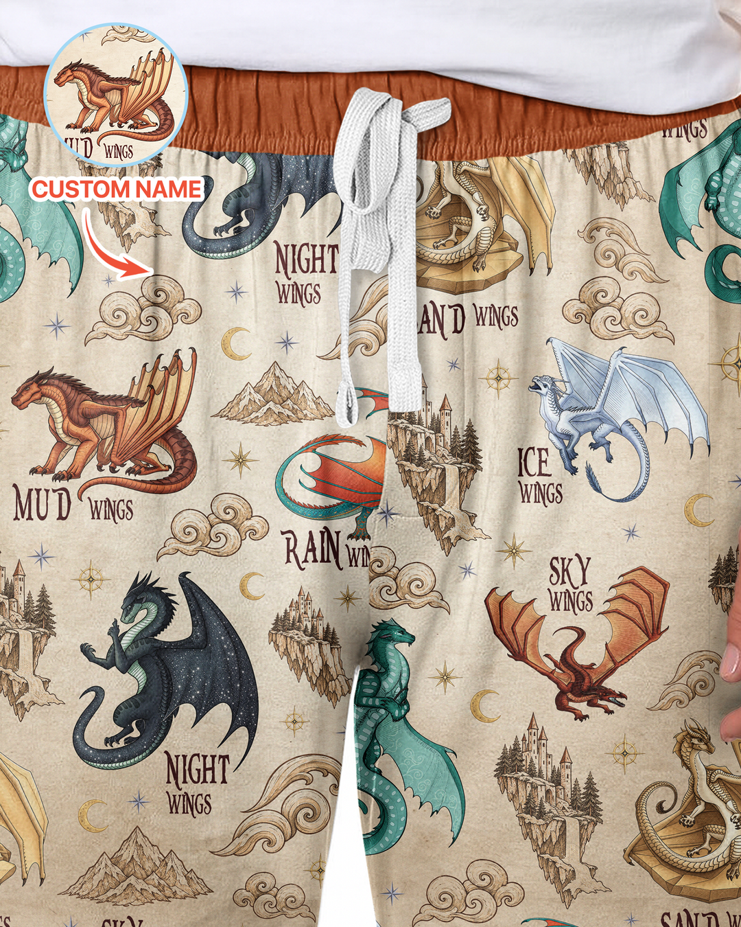 Elemental Dragons Bamboo Men's Pajama Set