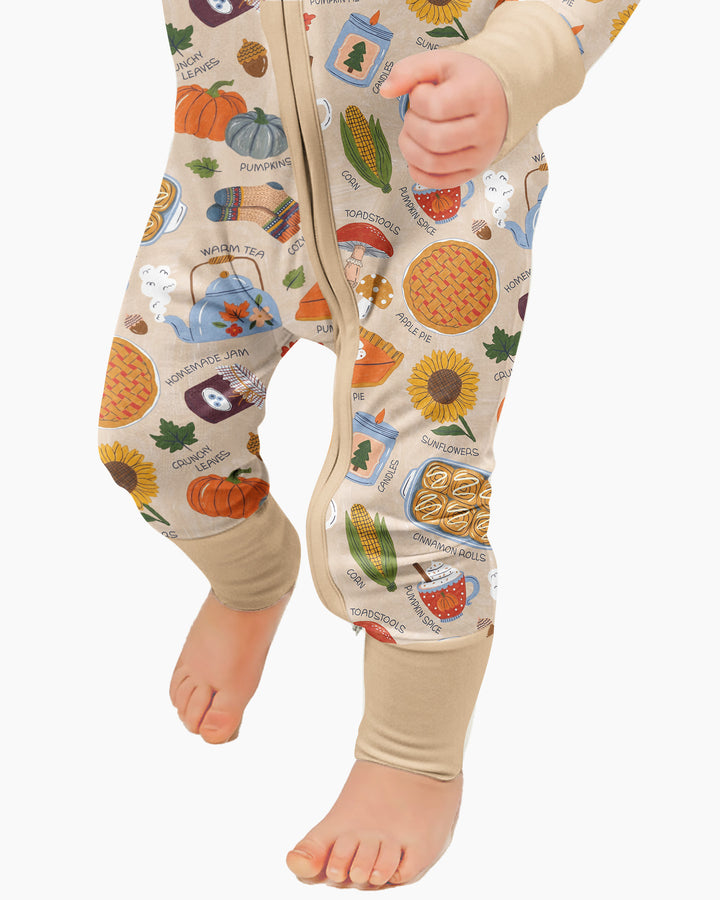 Cozy Season Mommy & Me Matching Bamboo Convertible Zippy