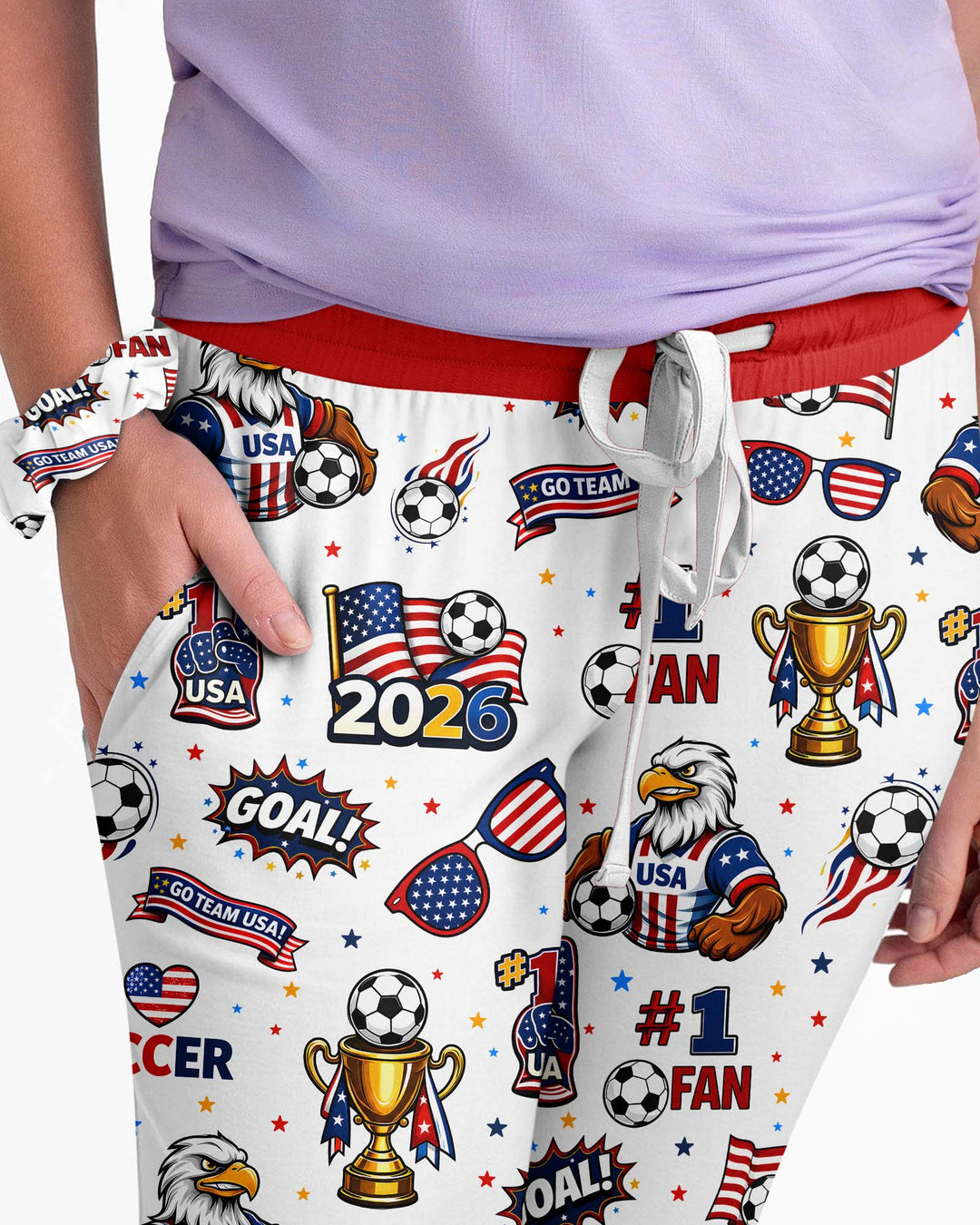 USA Soccer 2026 Party Bamboo Women Pajama Set