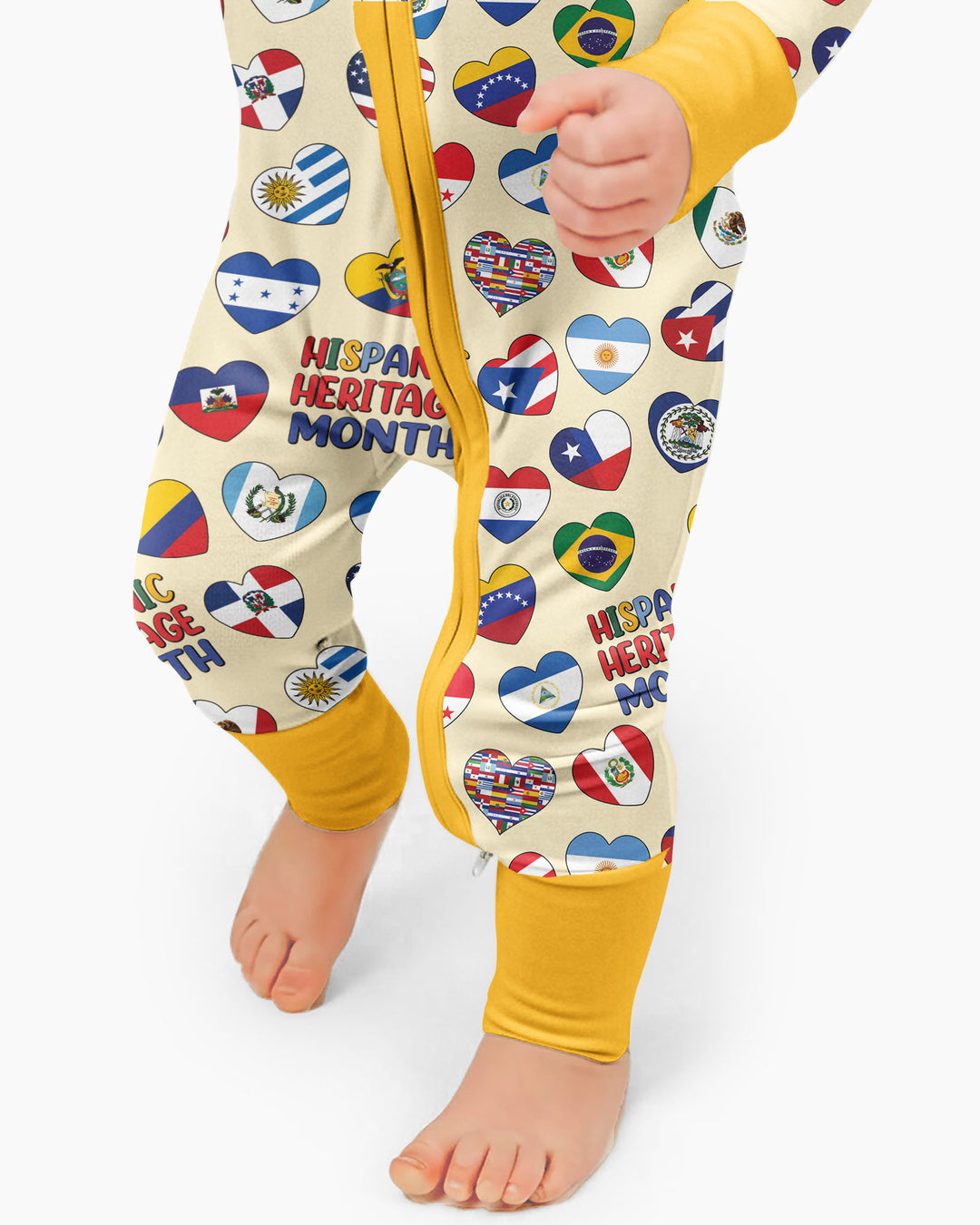 Country Flags Hispanic Heritage Month  Bamboo Convertible Zippy