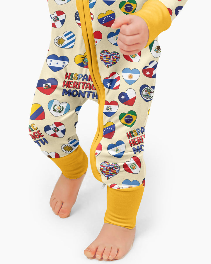 Country Flags Hispanic Heritage Month  Bamboo Convertible Zippy
