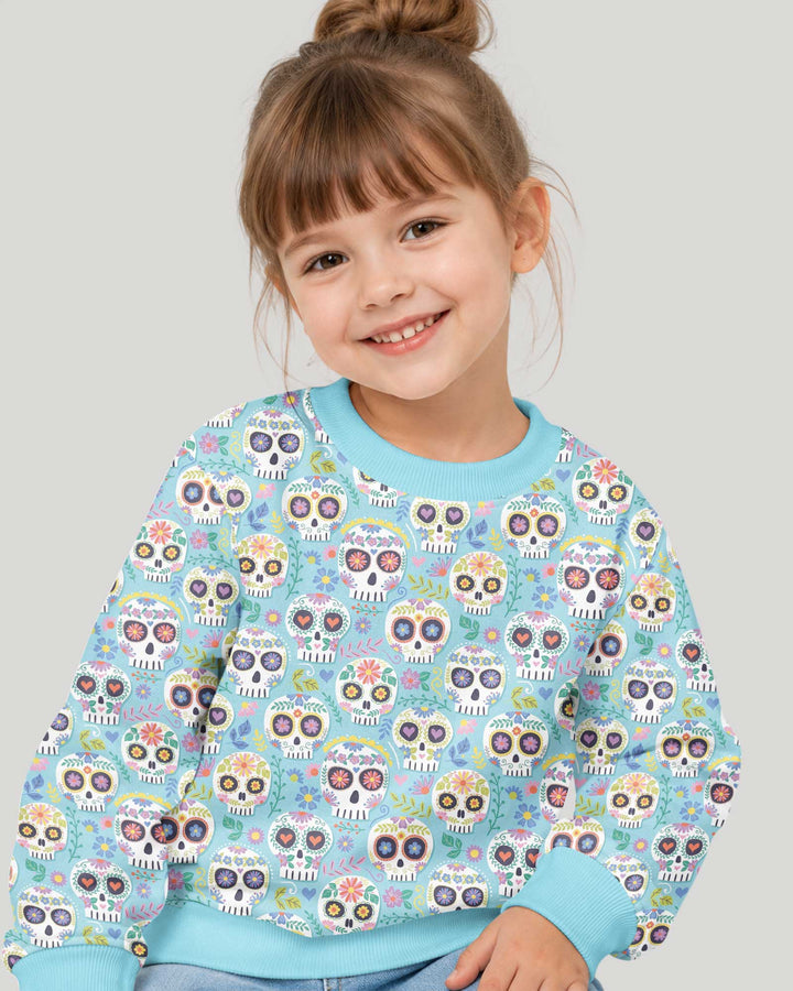 Floral Skull Bamboo Crewneck Sweatshirt