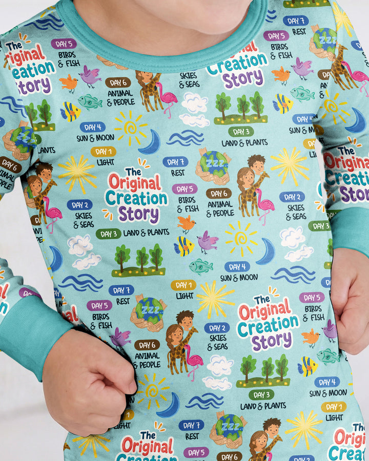 Template Bamboo Two Piece Long Sleeve Pyjamas Set