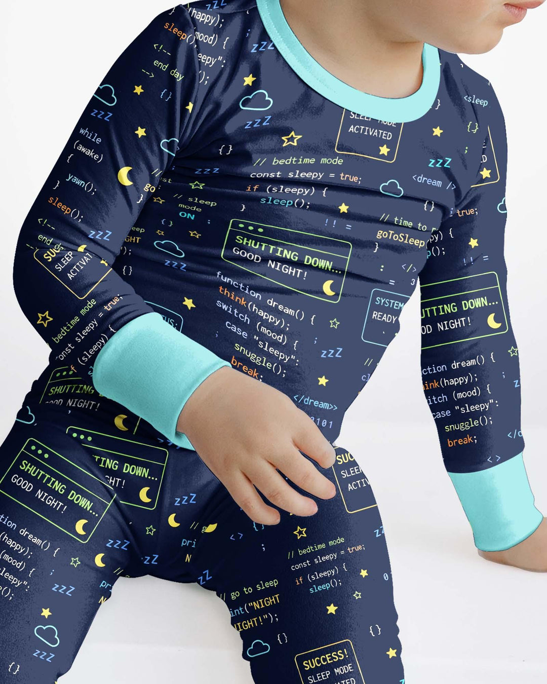 It Techy Job Matching Dad and Son Bamboo Two Piece Long Sleeve Pajama Set