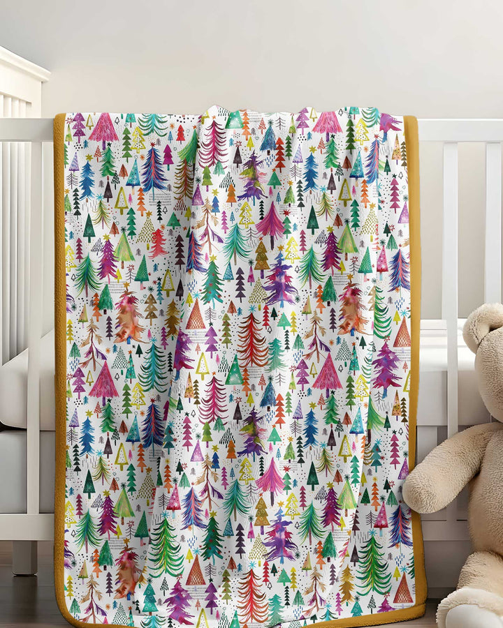 Christmas Trees Decoration Bamboo Blanket