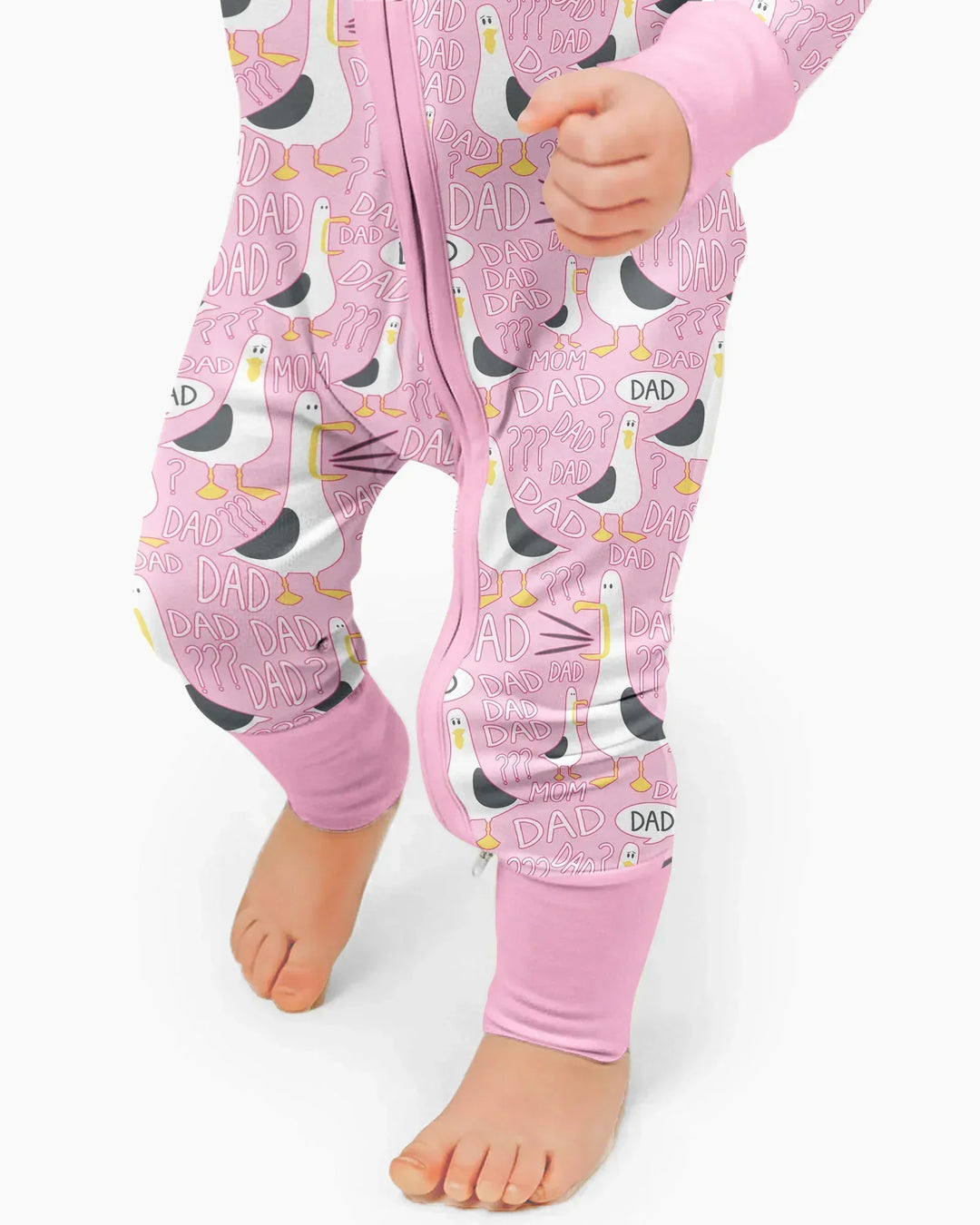 Funny Seagull DAD Bamboo Convertible Zippy