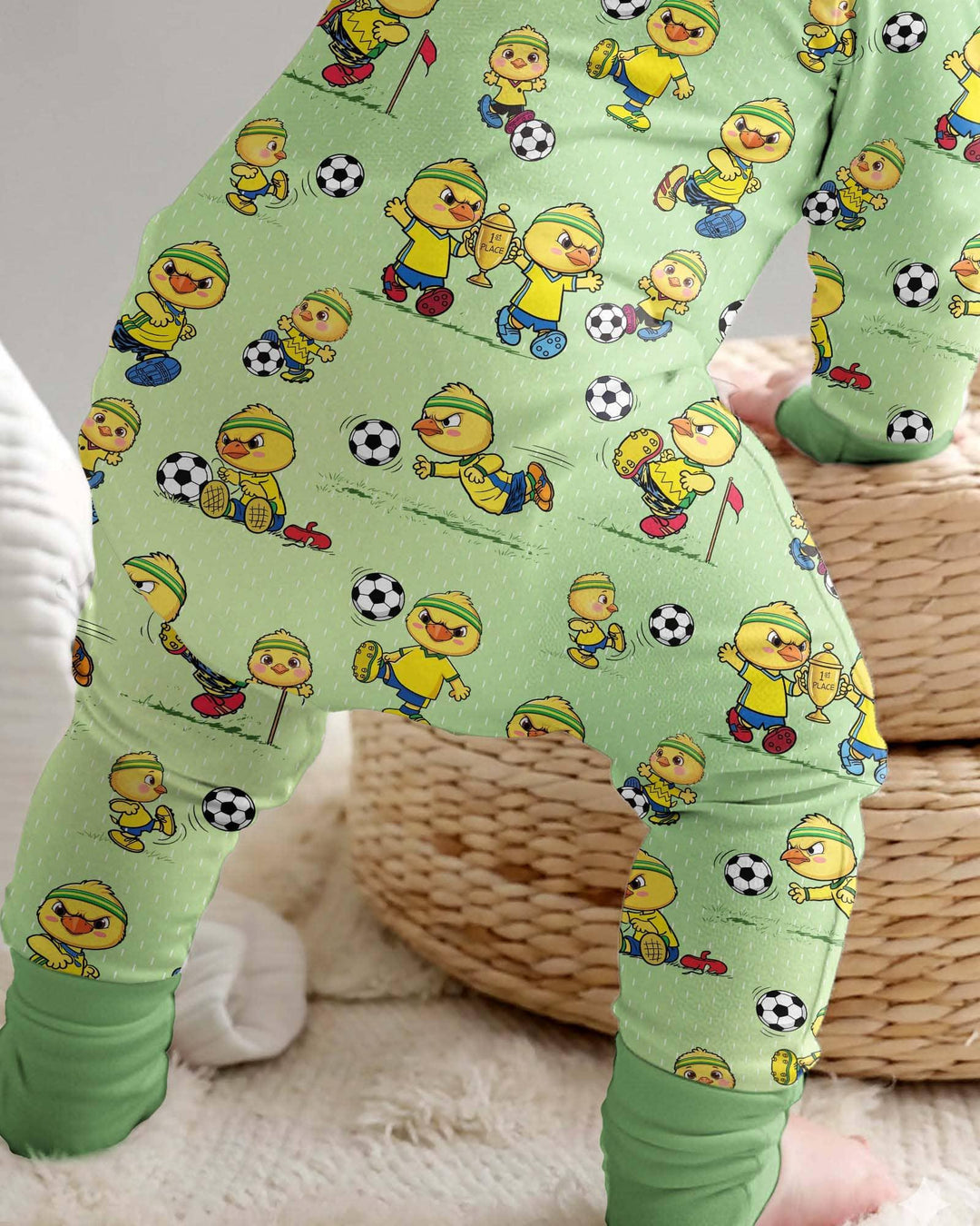 Brasil Soccer Fan Family Matching Bamboo Convertible Zippy