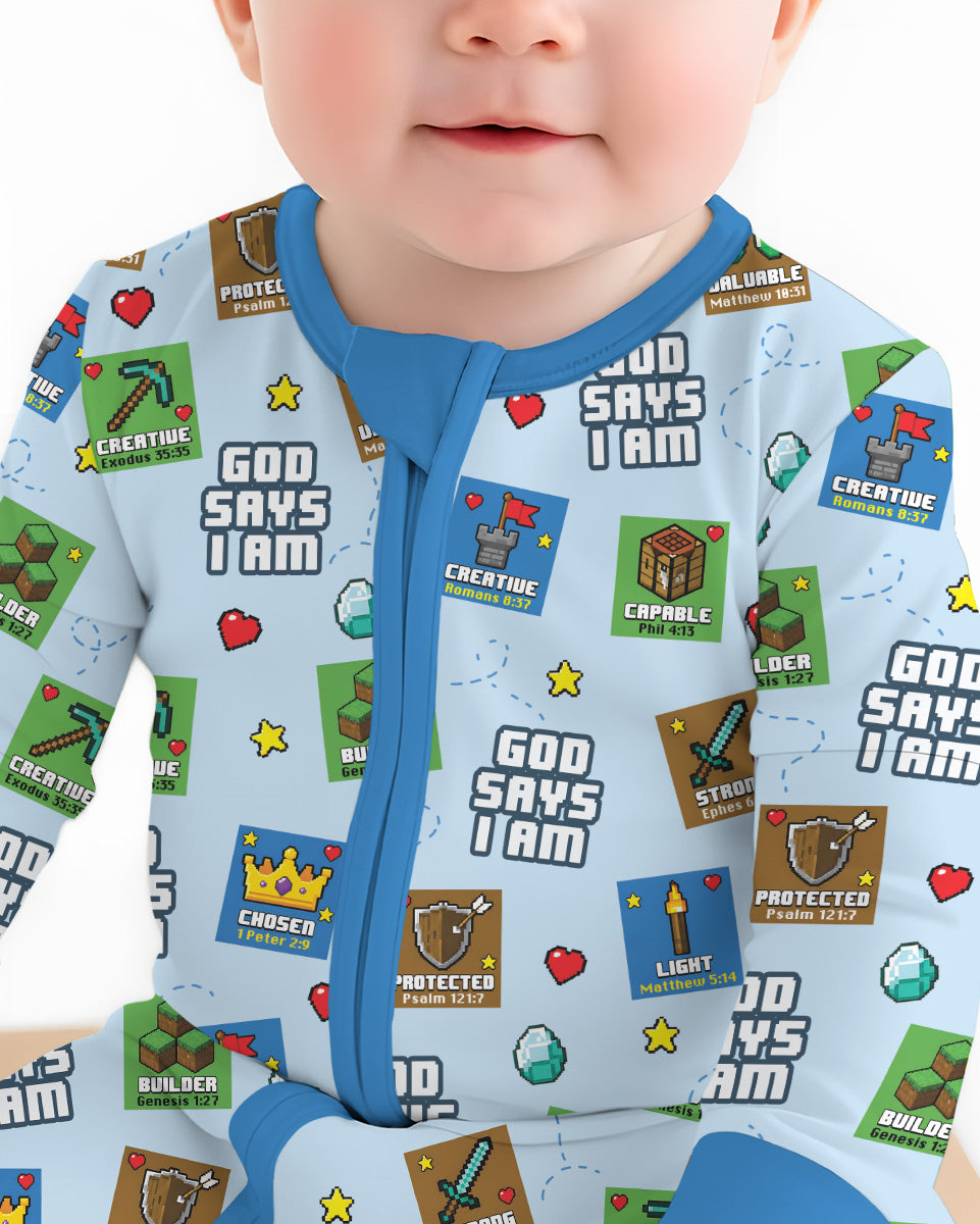 God Says I Am Gamer Bamboo Convertible Zippy
