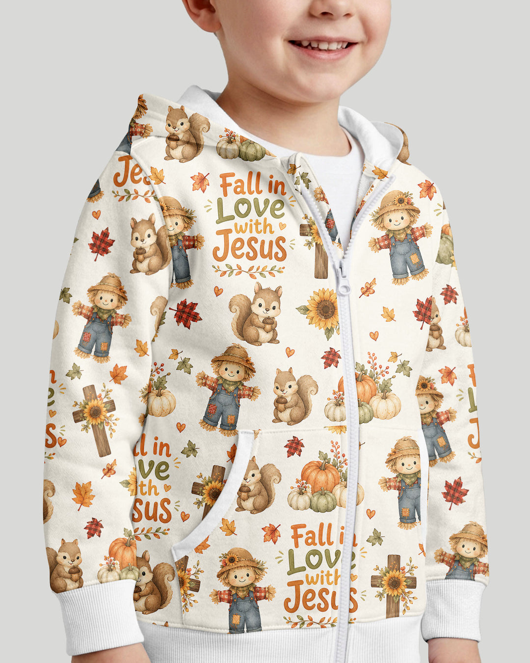 Fall For Jesus Bamboo Zip Hoodie
