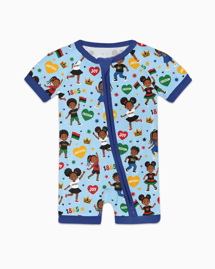 Celebrate Juneteenth Freedom Bamboo Shorty Zippy