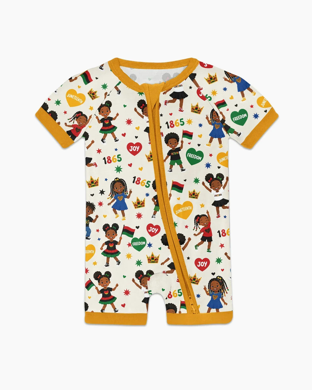 Celebrate Juneteenth Freedom Bamboo Shorty Zippy