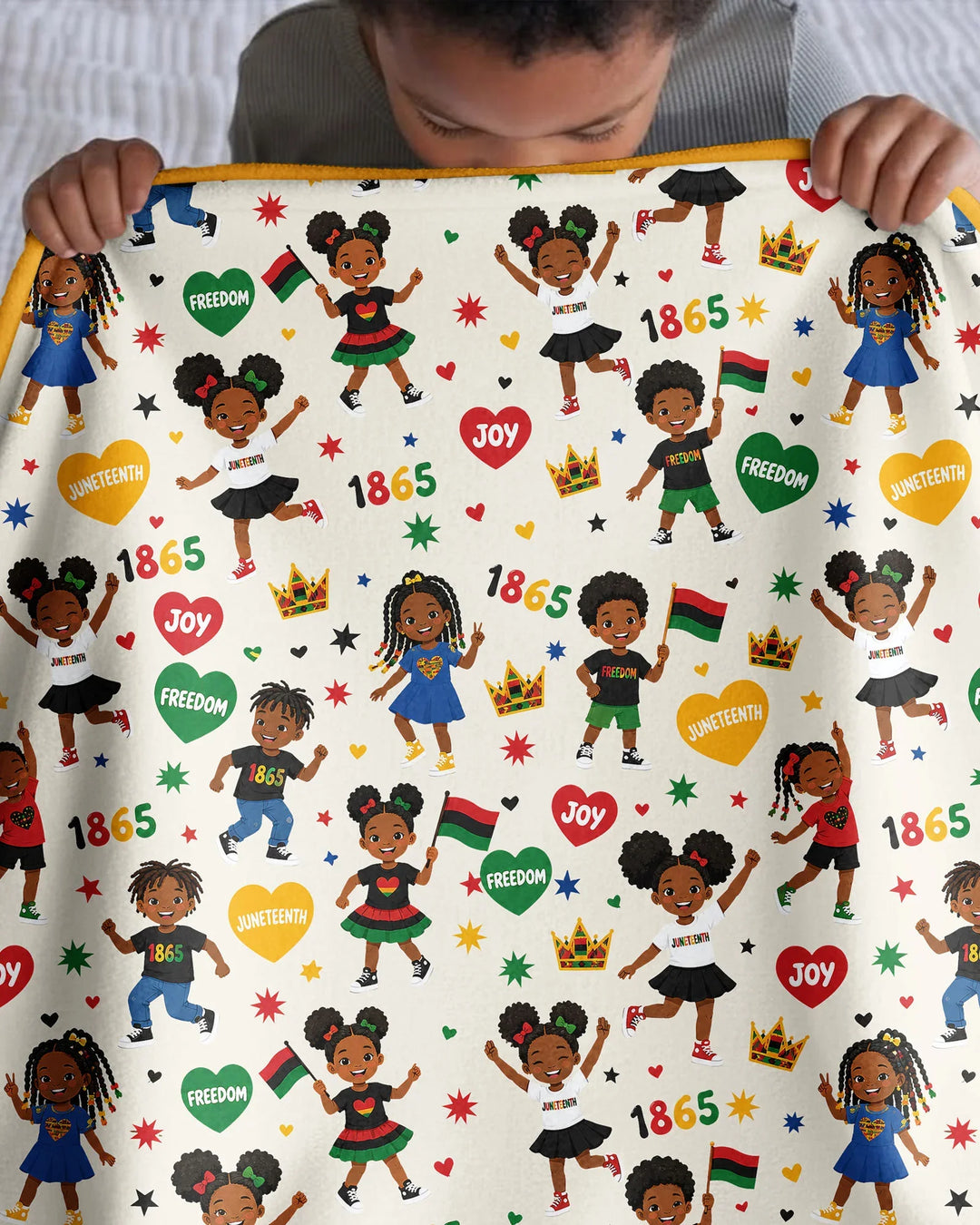 Celebrate Juneteenth Freedom Bamboo Blanket